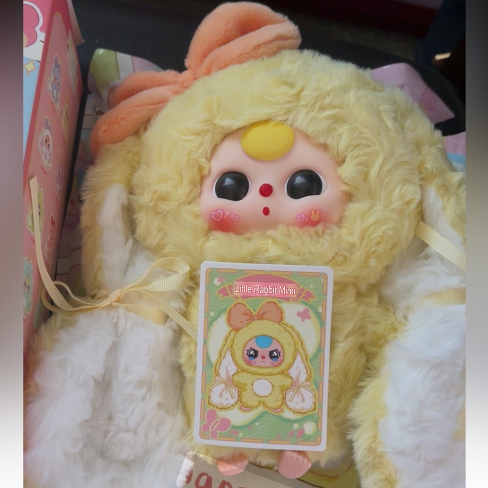 Baby Three Bunny Return Keychain Blind Box - CONFIRMED MIMI (Yellow Bunny) - Picture 7 of 7
